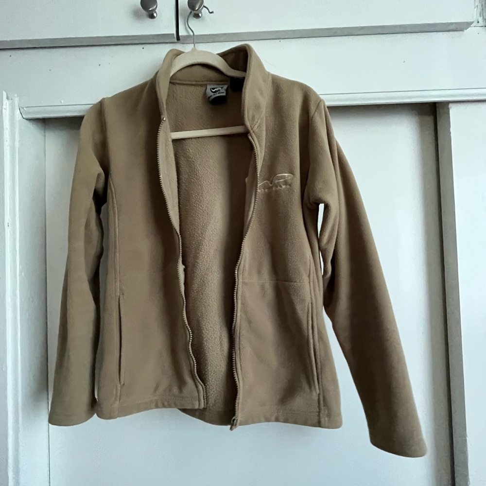 Cozy fleece mockneck jacket